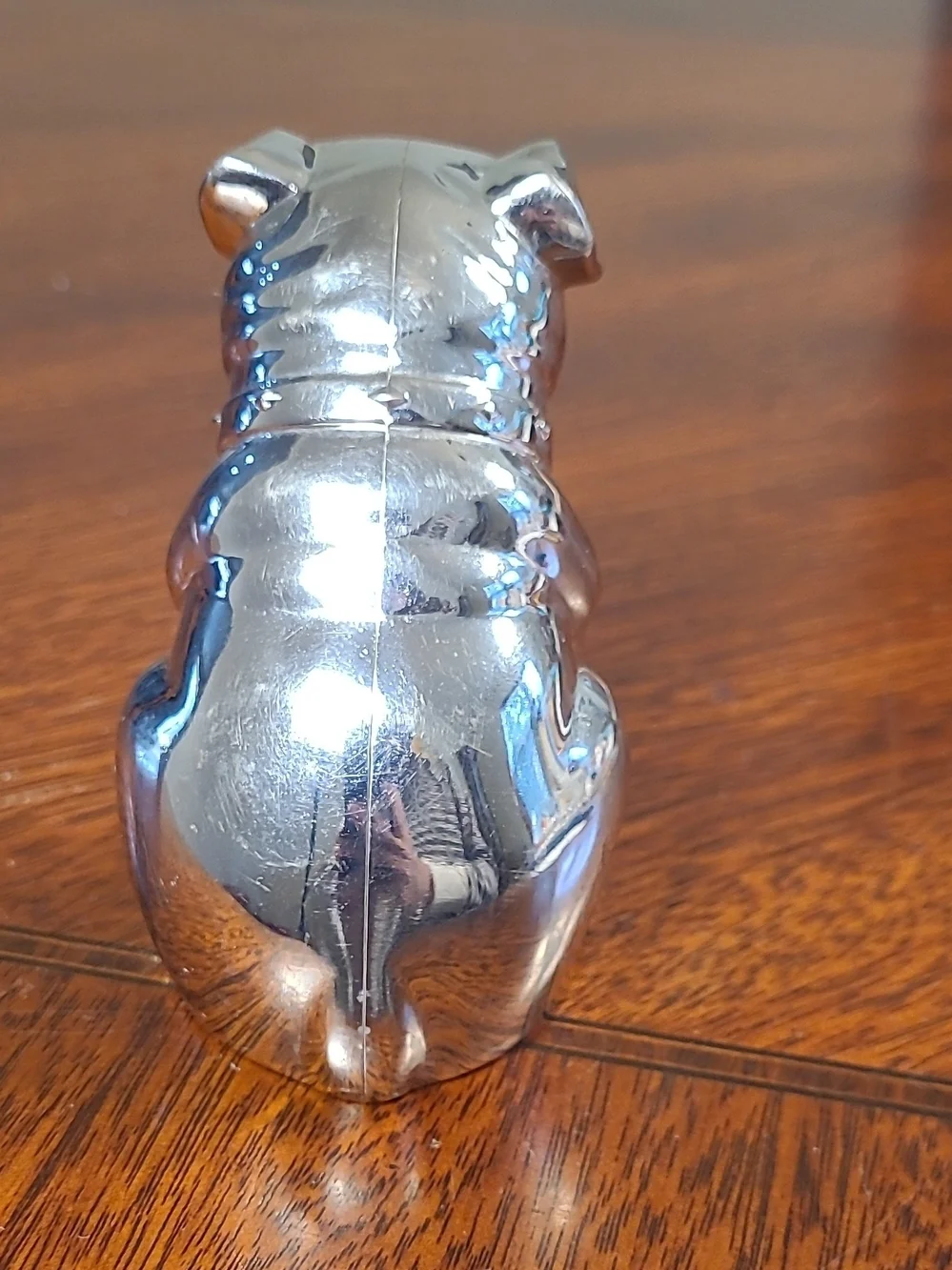 Silver Chrome Bulldog Dog Bottle Opener Figurine Unique Novelty Barware Gift